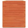 Jardinera madera maciza de pino marrón cera 90x60x72 cm