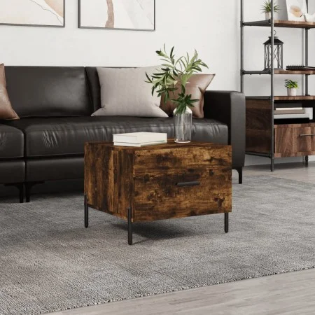 Couchtisch aus geräuchertem Eichensperrholz, 50 x 50 x 40 cm von vidaXL, Couchtisch - Ref: Foro24-829422, Preis: 42,14 €, Rab...