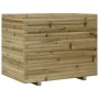 Jardinera madera de pino impregnada 90x60x72 cm