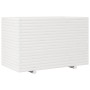 Jardinera de madera maciza de pino blanca 110x60x72 cm