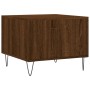 Mesa de centro madera contrachapada roble marrón 50x50x40 cm de vidaXL, Mesas de centro - Ref: Foro24-829394, Precio: 36,91 €