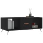 Mesa de centro madera contrachapada negro 102x50x40 cm de vidaXL, Mesas de centro - Ref: Foro24-829269, Precio: 69,16 €