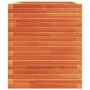 Jardinera madera maciza de pino marrón cera 110x60x72 cm