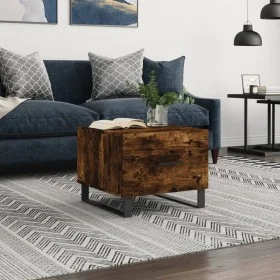 Couchtisch aus geräuchertem Eichensperrholz 50x50x40 cm von vidaXL, Couchtisch - Ref: Foro24-829454, Preis: 44,70 €, Rabatt: %
