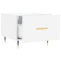Couchtisch aus Holzwerkstoff glänzend weiß 50x50x40 cm von vidaXL, Couchtisch - Ref: Foro24-829352, Preis: 39,64 €, Rabatt: %