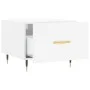 Engineered wood white gloss coffee table 50x50x40 cm by vidaXL, Coffee table - Ref: Foro24-829352, Price: 39,64 €, Discount: %