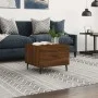 Mesa de centro madera contrachapada roble marrón 50x50x40 cm de vidaXL, Mesas de centro - Ref: Foro24-829442, Precio: 39,64 €...