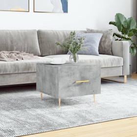 Betongrauer Couchtisch aus Holzwerkstoff, 50 x 50 x 40 cm von vidaXL, Couchtisch - Ref: Foro24-829372, Preis: 38,15 €, Rabatt: %