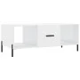 Glossy white plywood coffee table 102x50x40 cm by vidaXL, Coffee table - Ref: Foro24-829310, Price: 53,31 €, Discount: %