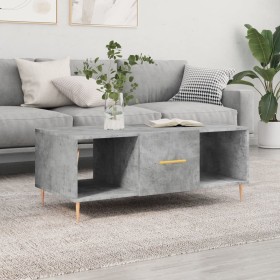 Plywood gray concrete coffee table 102x50x40 cm by vidaXL, Coffee table - Ref: Foro24-829288, Price: 49,20 €, Discount: %