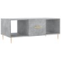 Mesa de centro madera contrachapada gris hormigón 102x50x40 cm de vidaXL, Mesas de centro - Ref: Foro24-829288, Precio: 49,11 €