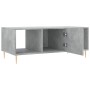 Mesa de centro madera contrachapada gris hormigón 102x50x40 cm