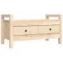 Flurbank aus massivem Kiefernholz, 80 x 40 x 43 cm von vidaXL, Bänke für Hallen und Lager - Ref: Foro24-821784, Preis: 67,06 ...