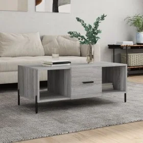 Sonoma-Couchtisch aus grauem Sperrholz, 102 x 50 x 40 cm von vidaXL, Couchtisch - Ref: Foro24-829314, Preis: 57,03 €, Rabatt: %