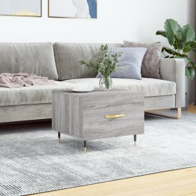 Sonoma gray plywood coffee table 50x50x40 cm by vidaXL, Coffee table - Ref: Foro24-829360, Price: 40,14 €, Discount: %