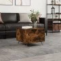 Smoked oak engineered wood coffee table 50x50x40 cm by vidaXL, Coffee table - Ref: Foro24-829342, Price: 52,24 €, Discount: %