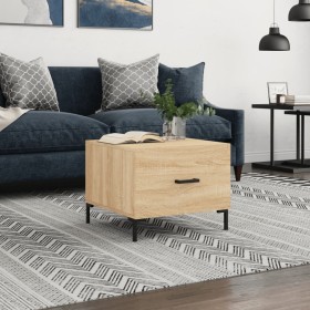 Oak Sonoma plywood coffee table 50x50x40 cm by vidaXL, Coffee table - Ref: Foro24-829402, Price: 42,89 €, Discount: %