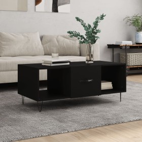 Mesa de centro madera contrachapada negro 102x50x40 cm de vidaXL, Mesas de centro - Ref: Foro24-829293, Precio: 64,03 €, Desc...