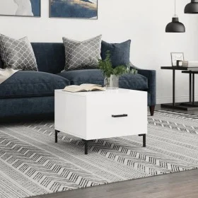 Couchtisch aus Holzwerkstoff glänzend weiß 50x50x40 cm von vidaXL, Couchtisch - Ref: Foro24-829400, Preis: 42,37 €, Rabatt: %