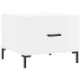 Couchtisch aus Holzwerkstoff glänzend weiß 50x50x40 cm von vidaXL, Couchtisch - Ref: Foro24-829400, Preis: 42,37 €, Rabatt: %