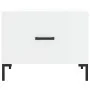 Mesa de centro madera de ingeniería brillo blanco 50x50x40 cm de vidaXL, Mesas de centro - Ref: Foro24-829400, Precio: 42,37 ...