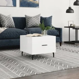 White gloss engineered wood coffee table 50x50x40 cm by vidaXL, Coffee table - Ref: Foro24-829432, Price: 42,37 €, Discount: %