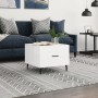 White gloss engineered wood coffee table 50x50x40 cm by vidaXL, Coffee table - Ref: Foro24-829432, Price: 42,37 €, Discount: %