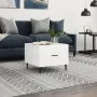 White gloss engineered wood coffee table 50x50x40 cm by vidaXL, Coffee table - Ref: Foro24-829432, Price: 42,37 €, Discount: %