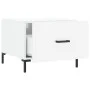 Mesa de centro madera de ingeniería brillo blanco 50x50x40 cm de vidaXL, Mesas de centro - Ref: Foro24-829400, Precio: 42,37 ...