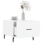 White gloss engineered wood coffee table 50x50x40 cm by vidaXL, Coffee table - Ref: Foro24-829432, Price: 42,37 €, Discount: %