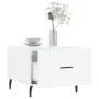 White gloss engineered wood coffee table 50x50x40 cm by vidaXL, Coffee table - Ref: Foro24-829432, Price: 42,37 €, Discount: %