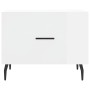 White gloss engineered wood coffee table 50x50x40 cm by vidaXL, Coffee table - Ref: Foro24-829432, Price: 42,37 €, Discount: %