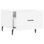 White gloss engineered wood coffee table 50x50x40 cm by vidaXL, Coffee table - Ref: Foro24-829432, Price: 42,37 €, Discount: %