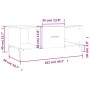 Couchtisch aus Sonoma-Eichensperrholz, 102 x 50 x 40 cm von vidaXL, Couchtisch - Ref: Foro24-829303, Preis: 50,44 €, Rabatt: %