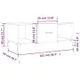 Couchtisch aus Sonoma-Eichensperrholz, 102 x 50 x 40 cm von vidaXL, Couchtisch - Ref: Foro24-829303, Preis: 49,82 €, Rabatt: %