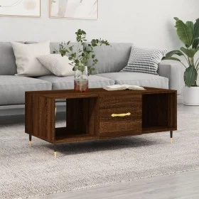 Couchtisch aus braunem Eichensperrholz 102x50x40 cm von vidaXL, Couchtisch - Ref: Foro24-829283, Preis: 50,87 €, Rabatt: %