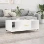 Glossy white plywood coffee table 102x50x40 cm by vidaXL, Coffee table - Ref: Foro24-829278, Price: 47,84 €, Discount: %
