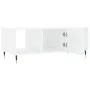 Glossy white plywood coffee table 102x50x40 cm by vidaXL, Coffee table - Ref: Foro24-829278, Price: 47,84 €, Discount: %