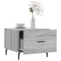 Mesa de centro madera contrachapada gris Sonoma 50x50x40 cm de vidaXL, Mesas de centro - Ref: Foro24-829440, Precio: 42,24 €,...