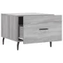 Mesa de centro madera contrachapada gris Sonoma 50x50x40 cm de vidaXL, Mesas de centro - Ref: Foro24-829440, Precio: 42,24 €,...