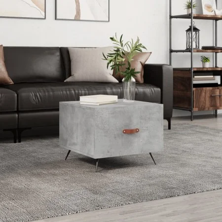 Mesa de centro madera de ingeniería gris hormigón 50x50x40 cm de vidaXL, Mesas de centro - Ref: Foro24-829340, Precio: 38,66 ...