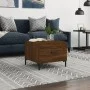 Brown oak plywood coffee table 50x50x40 cm by vidaXL, Coffee table - Ref: Foro24-829410, Price: 41,21 €, Discount: %
