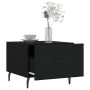 Mesa de centro madera contrachapada negro 50x50x40 cm de vidaXL, Mesas de centro - Ref: Foro24-829430, Precio: 41,73 €