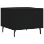 Mesa de centro madera contrachapada negro 50x50x40 cm de vidaXL, Mesas de centro - Ref: Foro24-829430, Precio: 41,73 €