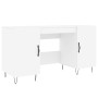 Weißer Schreibtisch aus Holzwerkstoff, 140 x 50 x 75 cm von vidaXL, Schreibtische - Ref: Foro24-829540, Preis: 115,13 €, Raba...