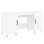 White engineered wood desk 140x50x75 cm by vidaXL, Desks - Ref: Foro24-829540, Price: 113,73 €, Discount: %