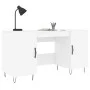 White engineered wood desk 140x50x75 cm by vidaXL, Desks - Ref: Foro24-829540, Price: 113,73 €, Discount: %