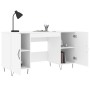Weißer Schreibtisch aus Holzwerkstoff, 140 x 50 x 75 cm von vidaXL, Schreibtische - Ref: Foro24-829540, Preis: 115,13 €, Raba...