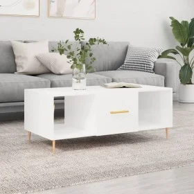 Couchtisch aus glänzend weißem Sperrholz, 102 x 50 x 40 cm von vidaXL, Couchtisch - Ref: Foro24-829286, Preis: 46,48 €, Rabat...