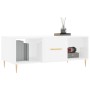 Couchtisch aus glänzend weißem Sperrholz, 102 x 50 x 40 cm von vidaXL, Couchtisch - Ref: Foro24-829286, Preis: 46,48 €, Rabat...